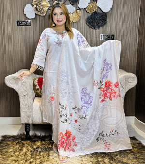 RF5821- আনস্টিচ VIP কটন থ্রি-পিস- পিচ কালার